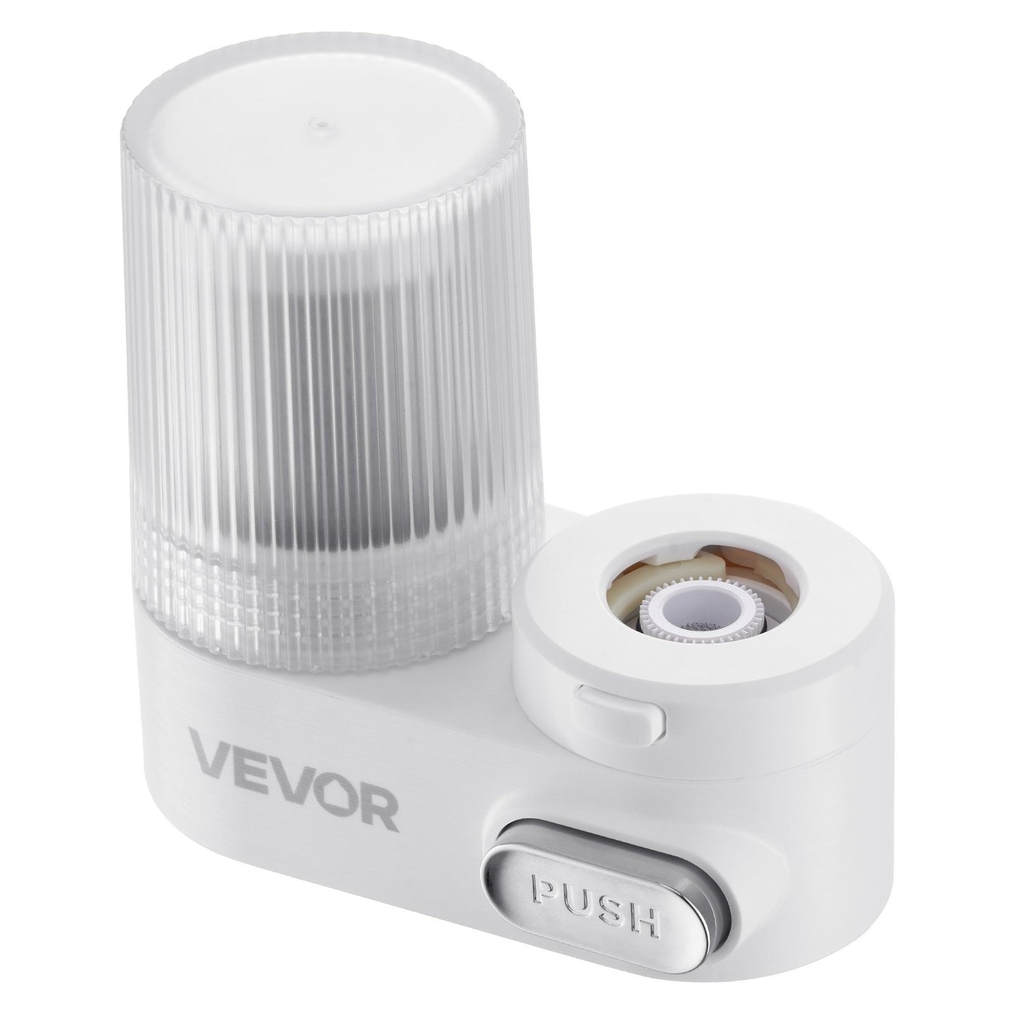 Faucet Mount Water Filter Vertical White